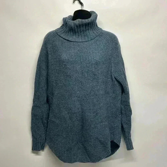 Pendleton blue turtleneck sweater size medium 80% lambswool - Picture 1 of 9